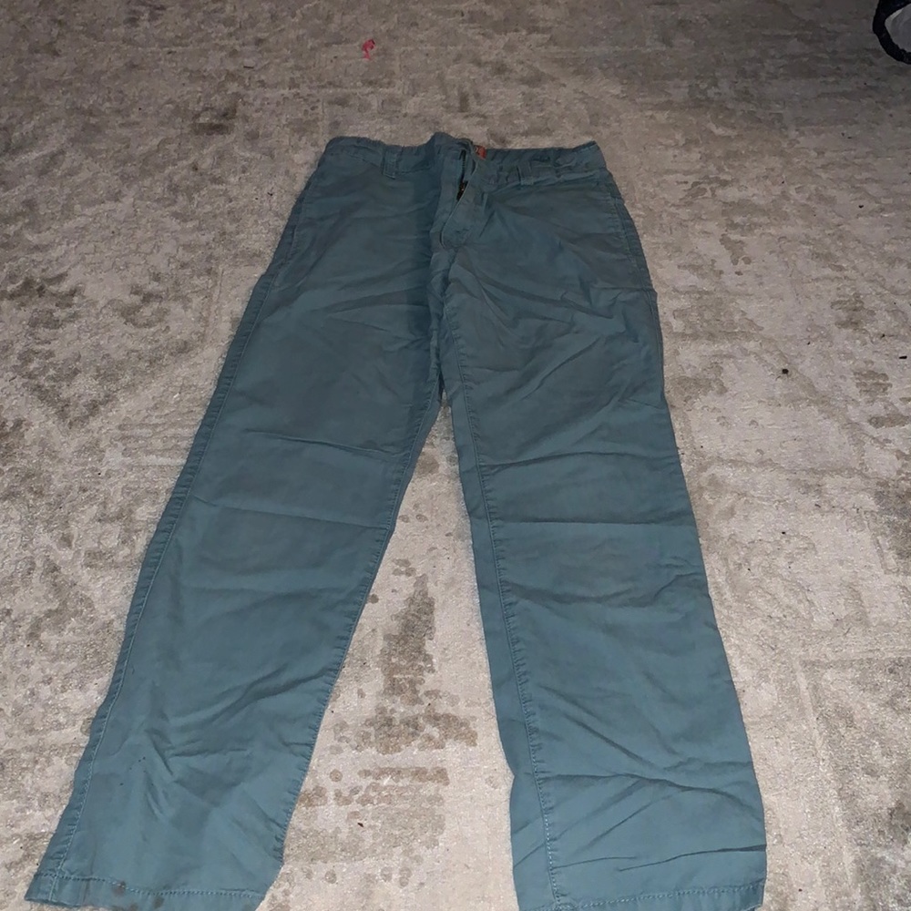 Teal boy old navy tan pants